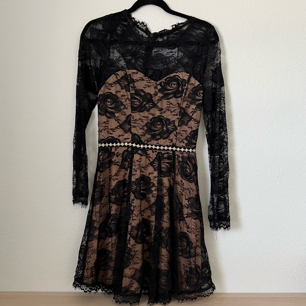 Soiéblu Black Lace Dress NWT